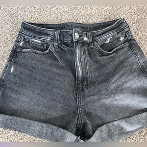 American eagle high waisted black shorts